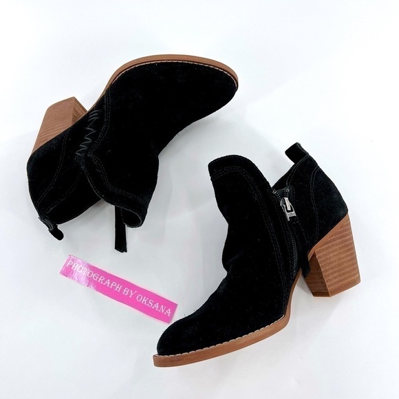 Sam Edelman Shoes Sam Edelman Mathia Black Suede Bootie size 6 - Picture 11 of 13